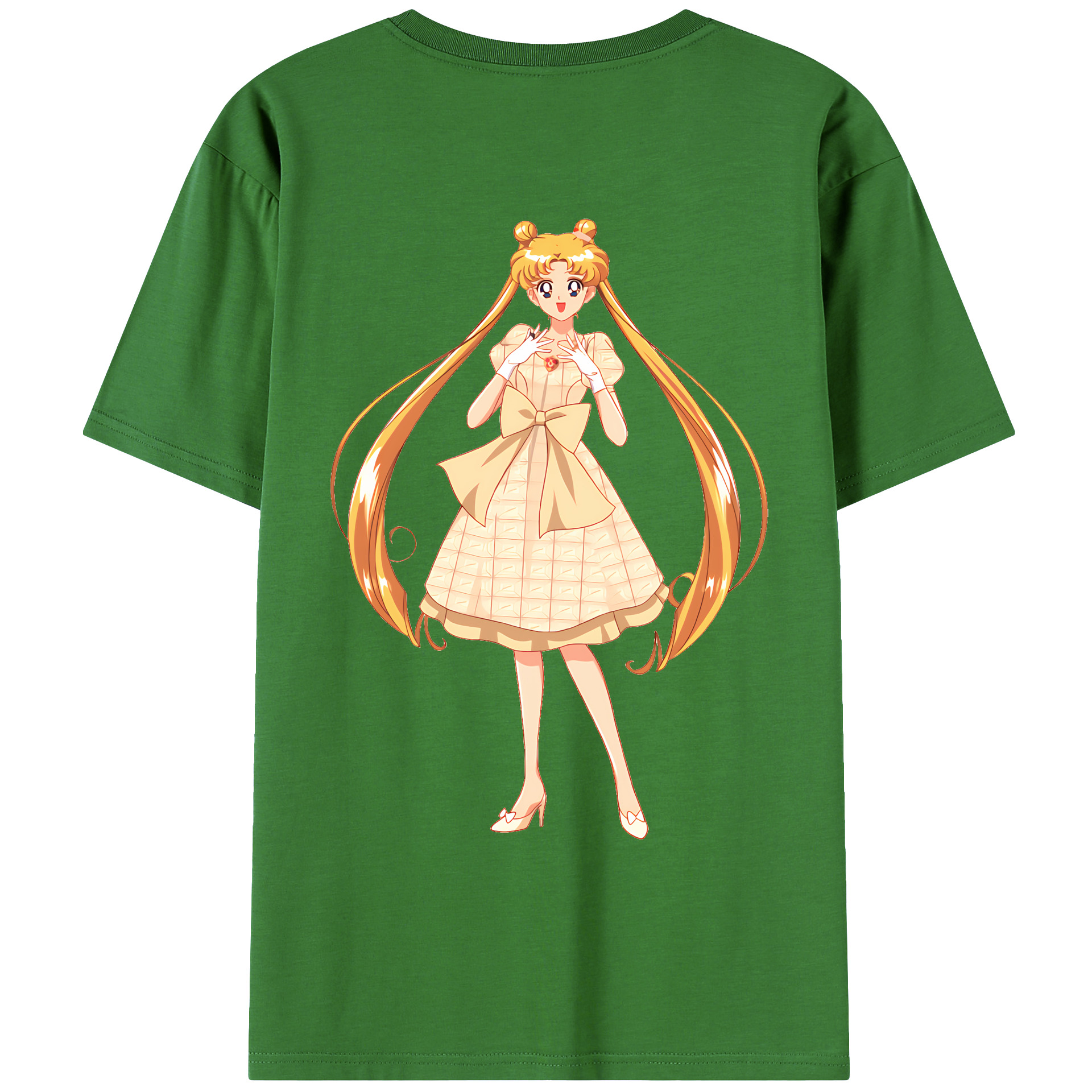 （画像用） 美少女戦士セーラームーン 愛野 美奈子 あいの みなこ Sailor Moon Aino Minako レディース半袖Tシャツ(バックプリント)